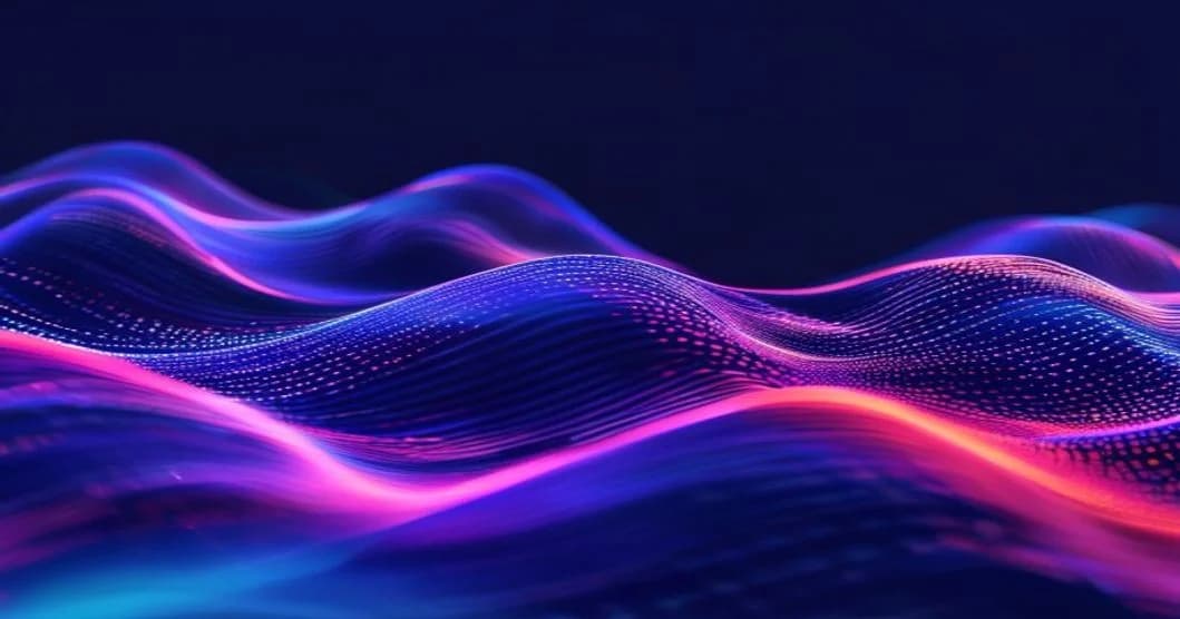 Hình ảnh 3D Isometric sóng mã nhị phân trừu tượng biến đổi thành biểu tượng - Tín Hiệu TikTok Là Gì? 5 Yếu Tố Quyết Định Video Viral - 360TuongTac